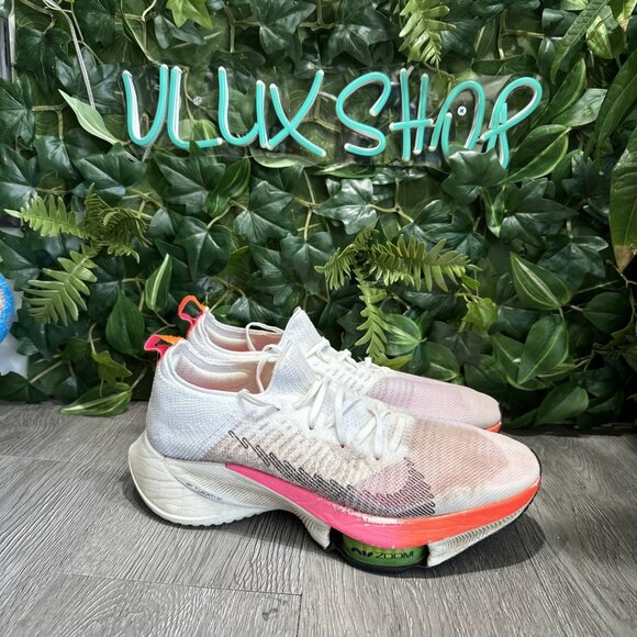 Nike Air Zoom Tempo NEXT% Flyknit Rawdacious Mens 10.5 Running Shoes DJ5430-100 main image 8